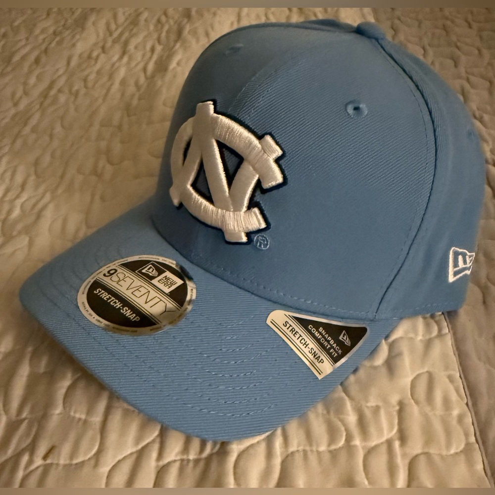 New Era Carolina Blue Cap with White NC Logo